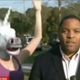 Illustration for article titled Florida Woman Photobombs Live Broadcast Dressed As A Unicorn in A Tutu